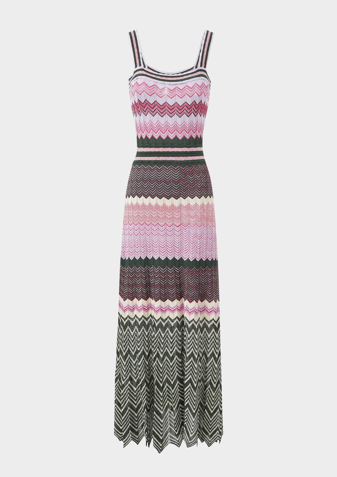 Chevron Knit Maxi Dress