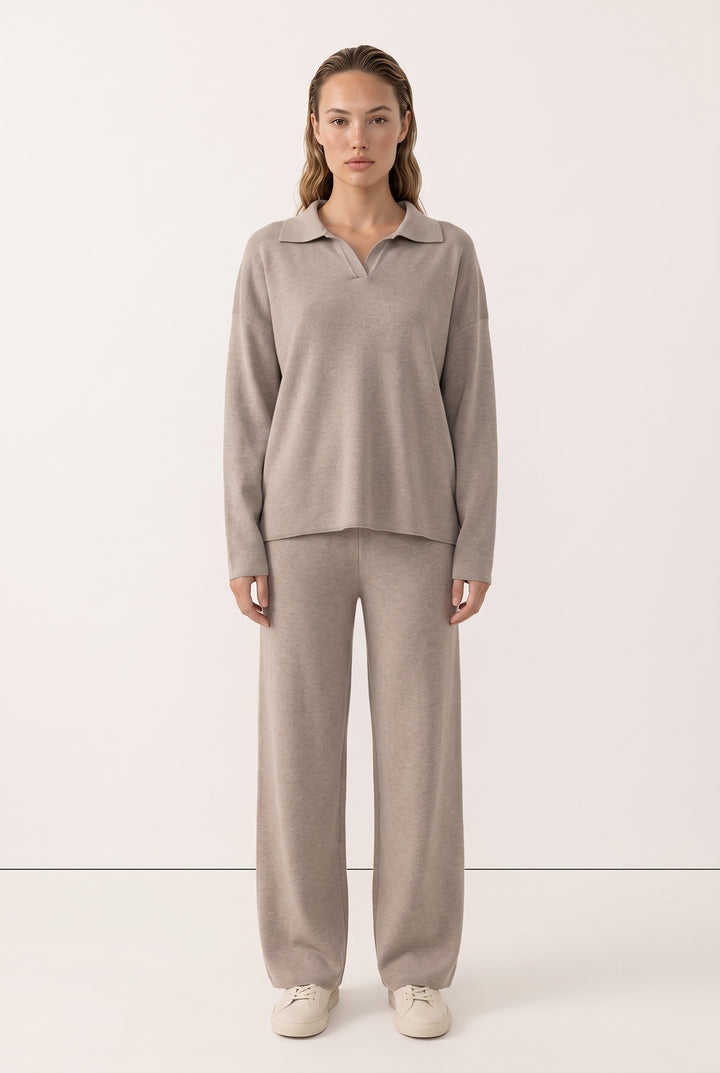 Elara Knit Wide-Leg Set