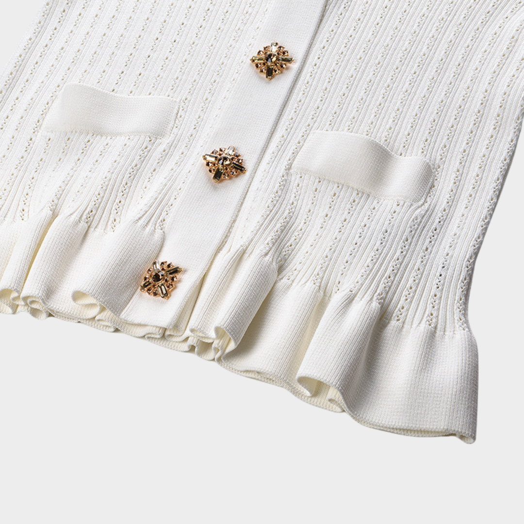 Ivory Charm Ruffle Top