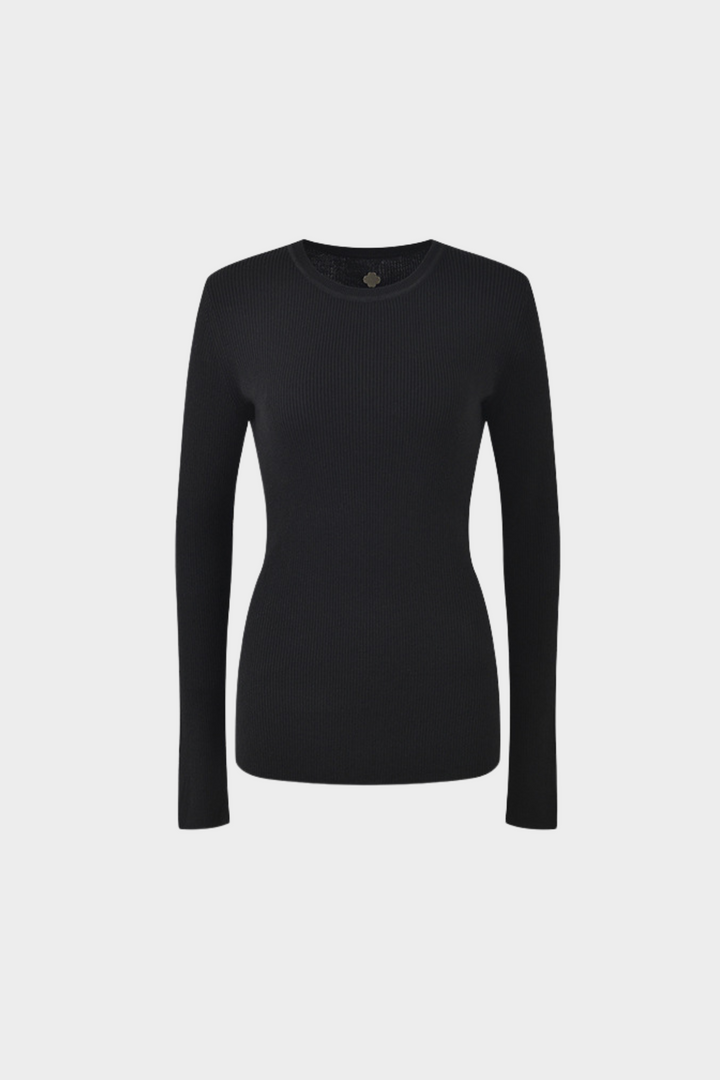 Classic Round Neck Pullover Top
