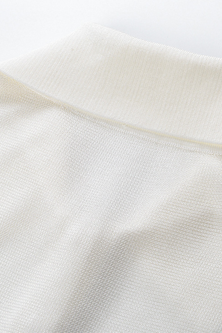 Soft Viscose Knit Long Sleeve Bodysuit Top
