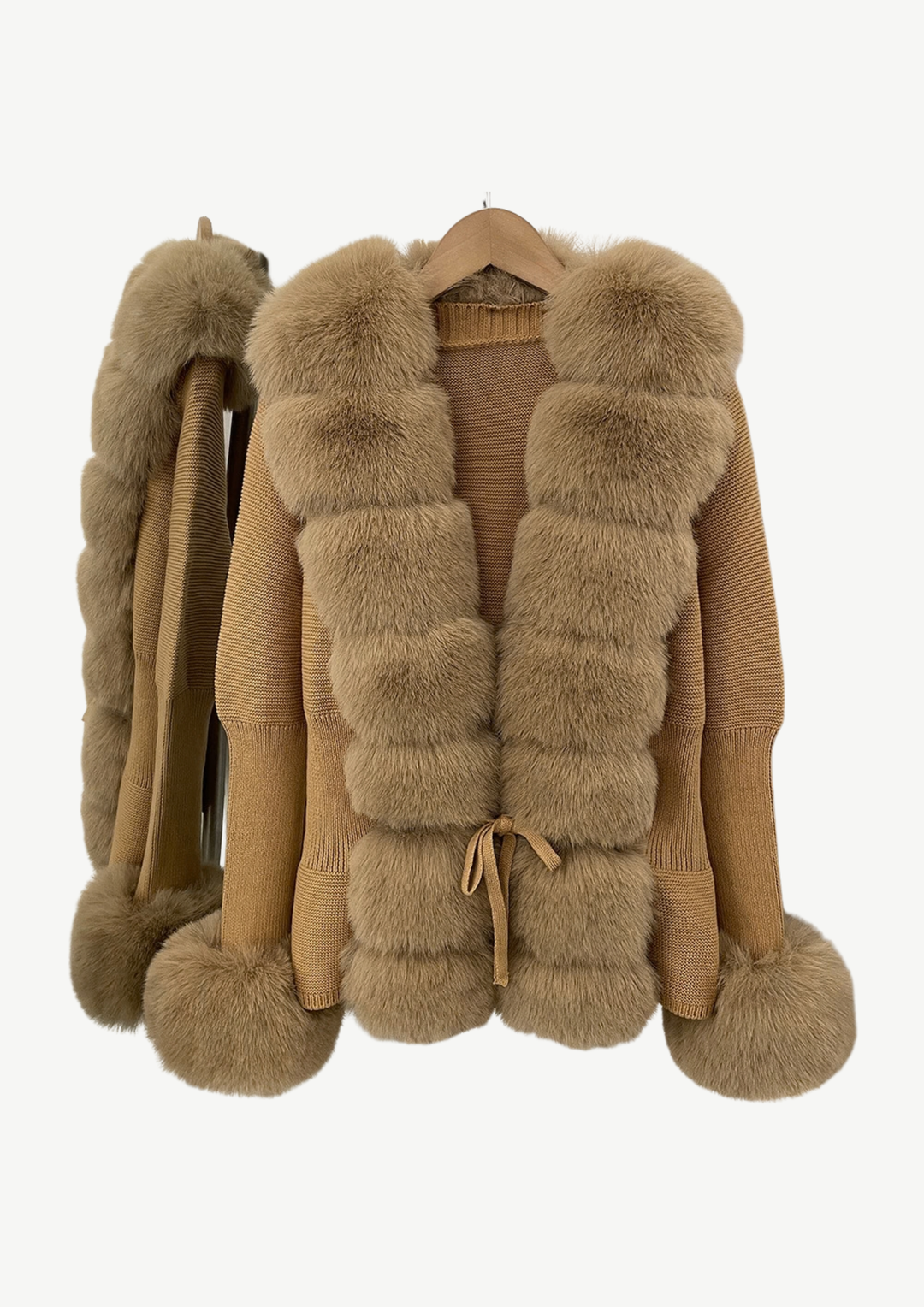 Jane Luxe Fur Knit Coat