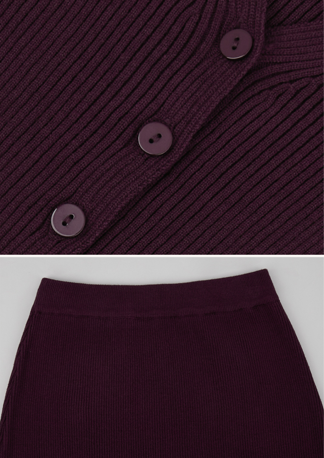 Adeline Ribbed Knit Maxi Skirt Set
