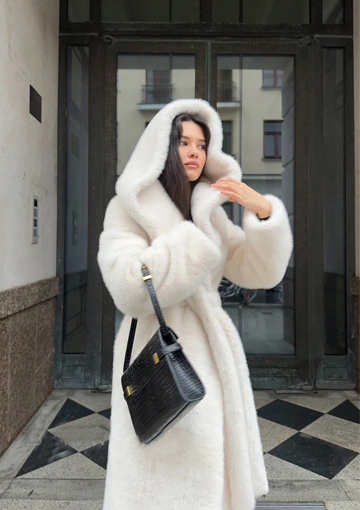Bianca Luxe Hooded Faux Fur Coat