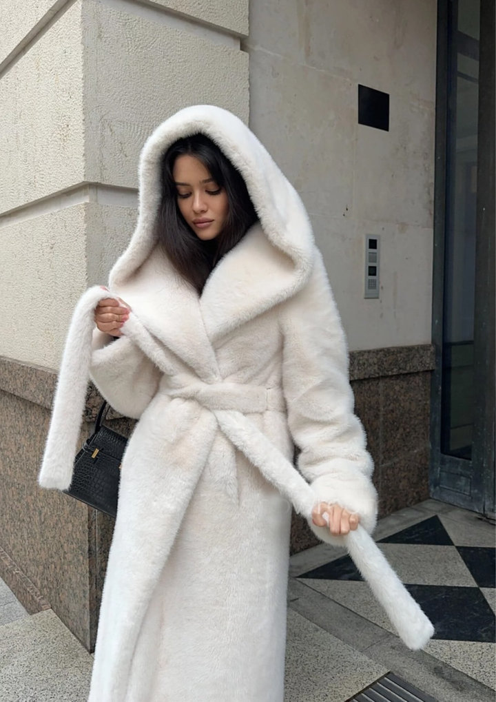 Bianca Luxe Hooded Faux Fur Coat