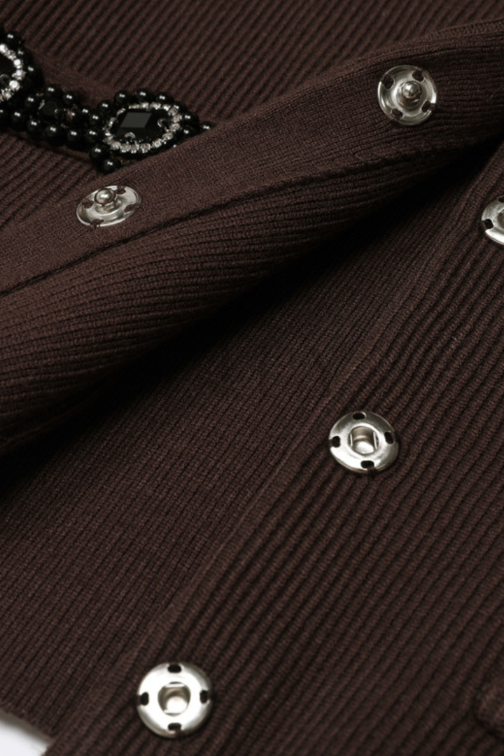 Jewel Elegance Soft Wool Knit Midaxi Set
