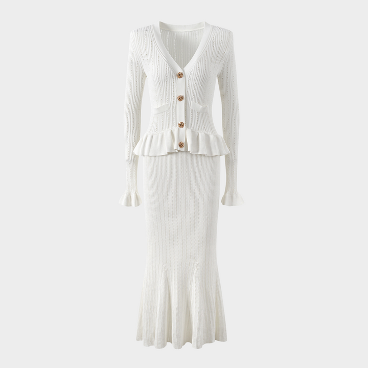 Noir  Charm Ruffle Dress