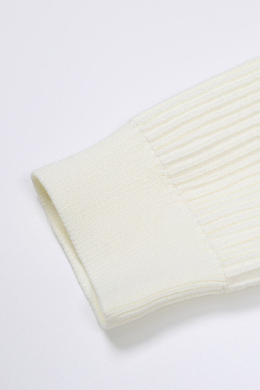 Gem Button Ribbed Knit Cardigan