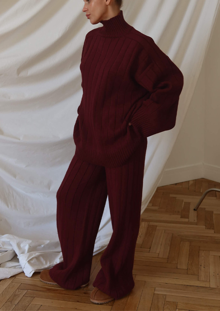 Amara Soft Turtleneck Knit Set