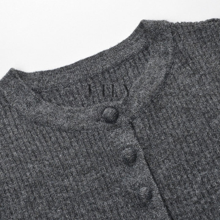 Mirelle Ribbed Button Front Knit Bodysuit