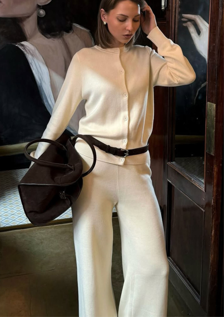 Isabella Elegant Knit Pants Set