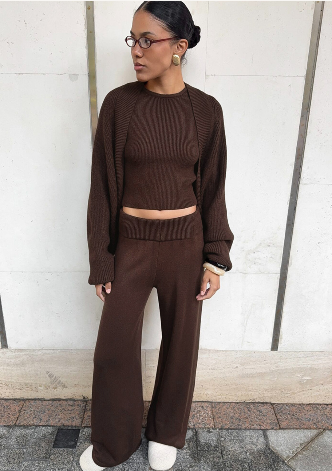 Sofia Luxe Three-Piece Knit Set