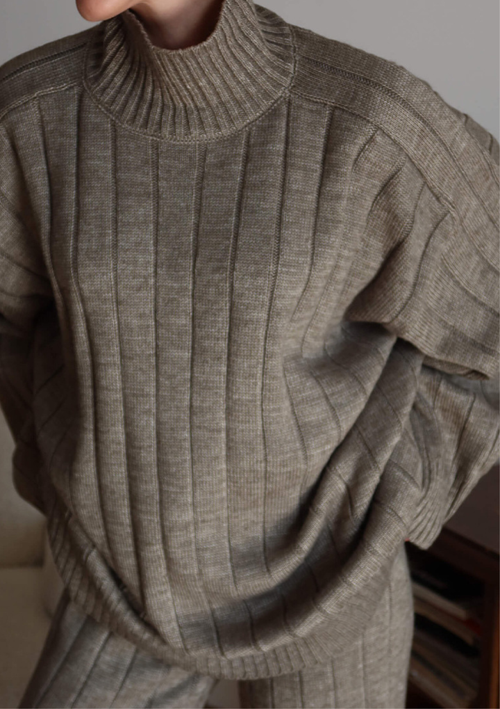 Amara Soft Turtleneck Knit Set