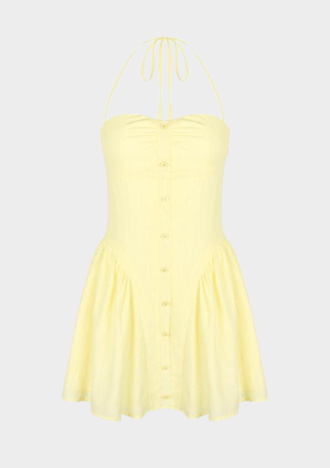 Lilia Halter Backless Mini Dress