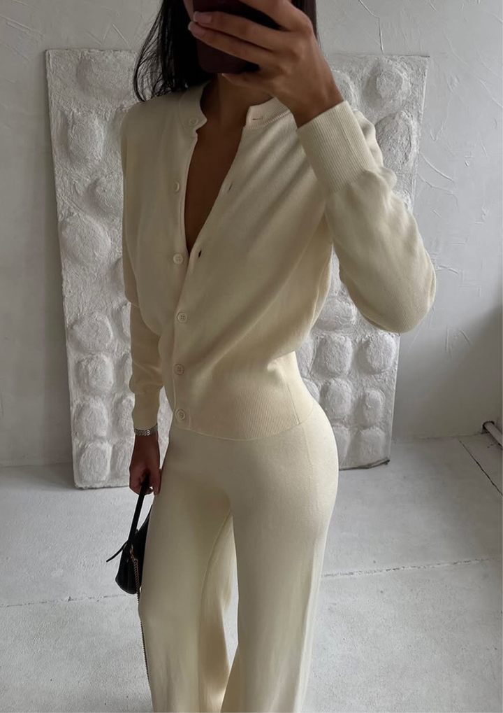 Isabella Elegant Knit Pants Set