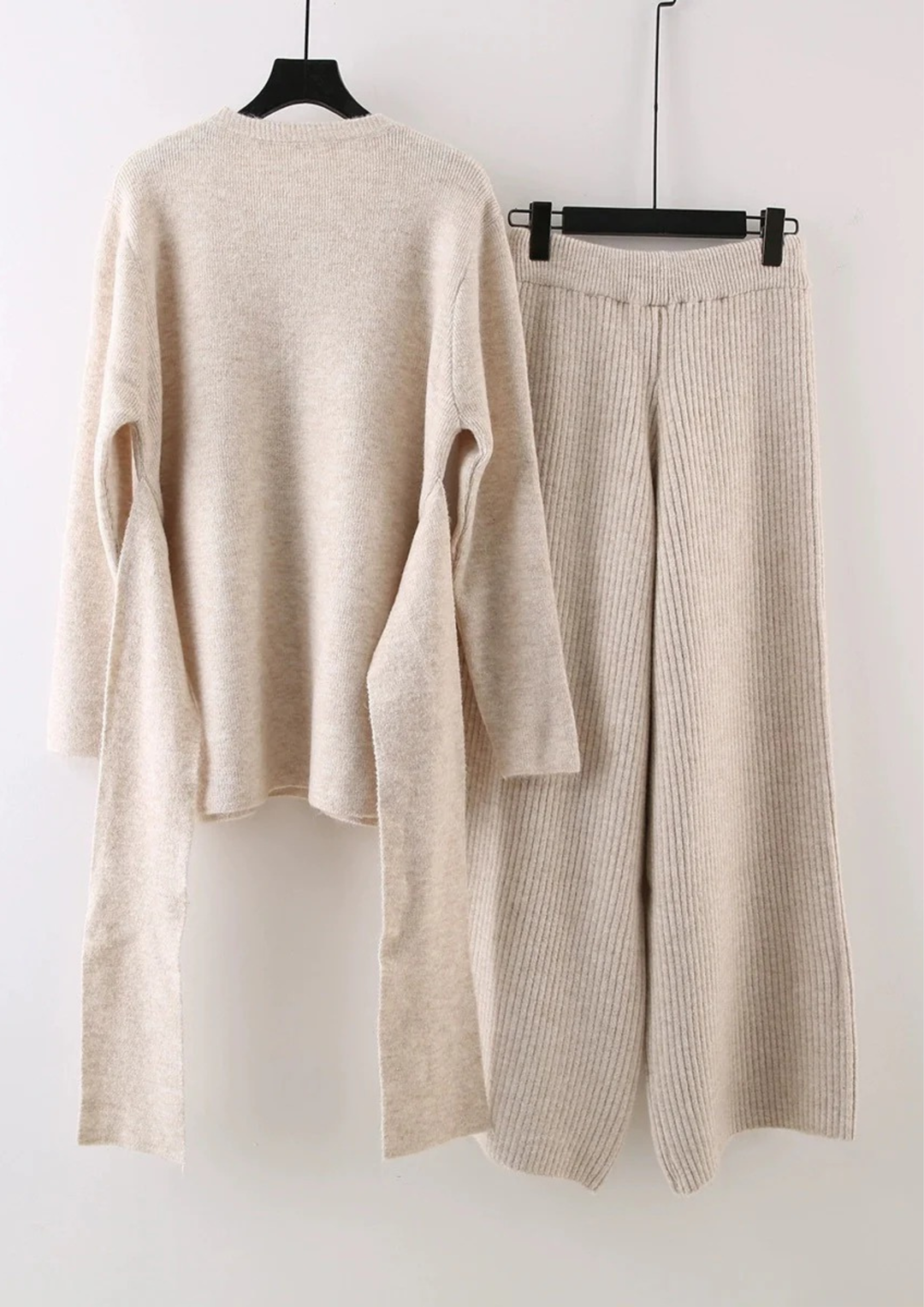 Comfy Elina Asymmetric Knit  Set