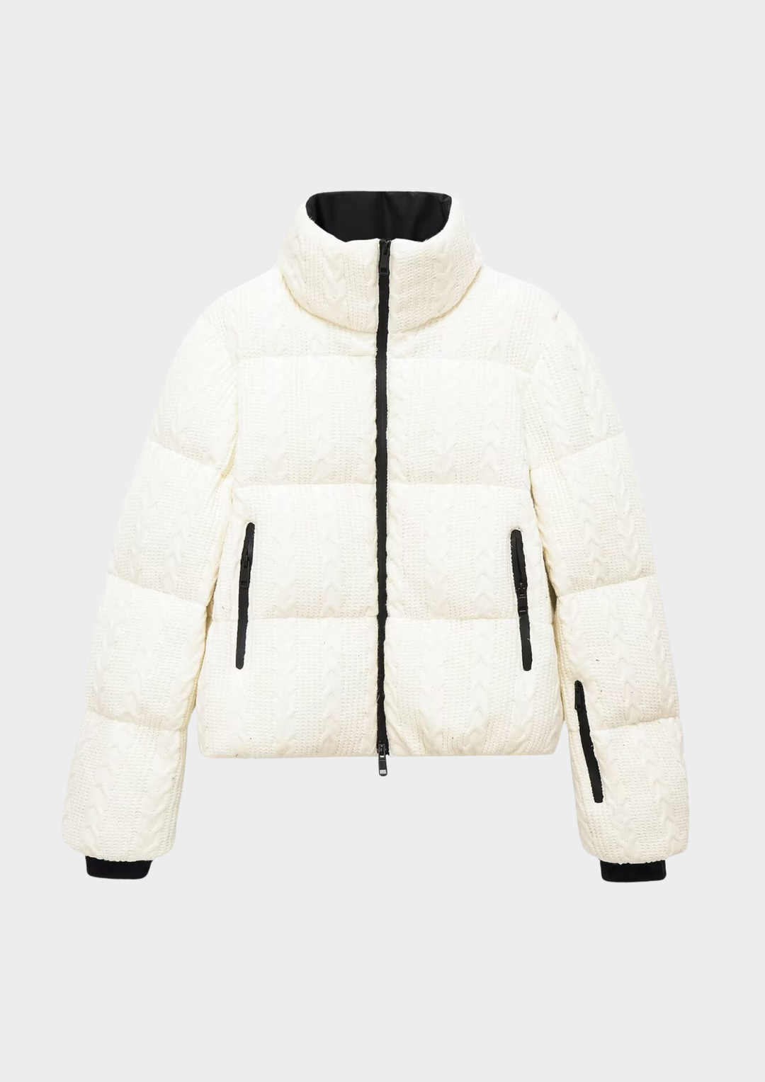 Collar Color Block Cotton Padded Jacket