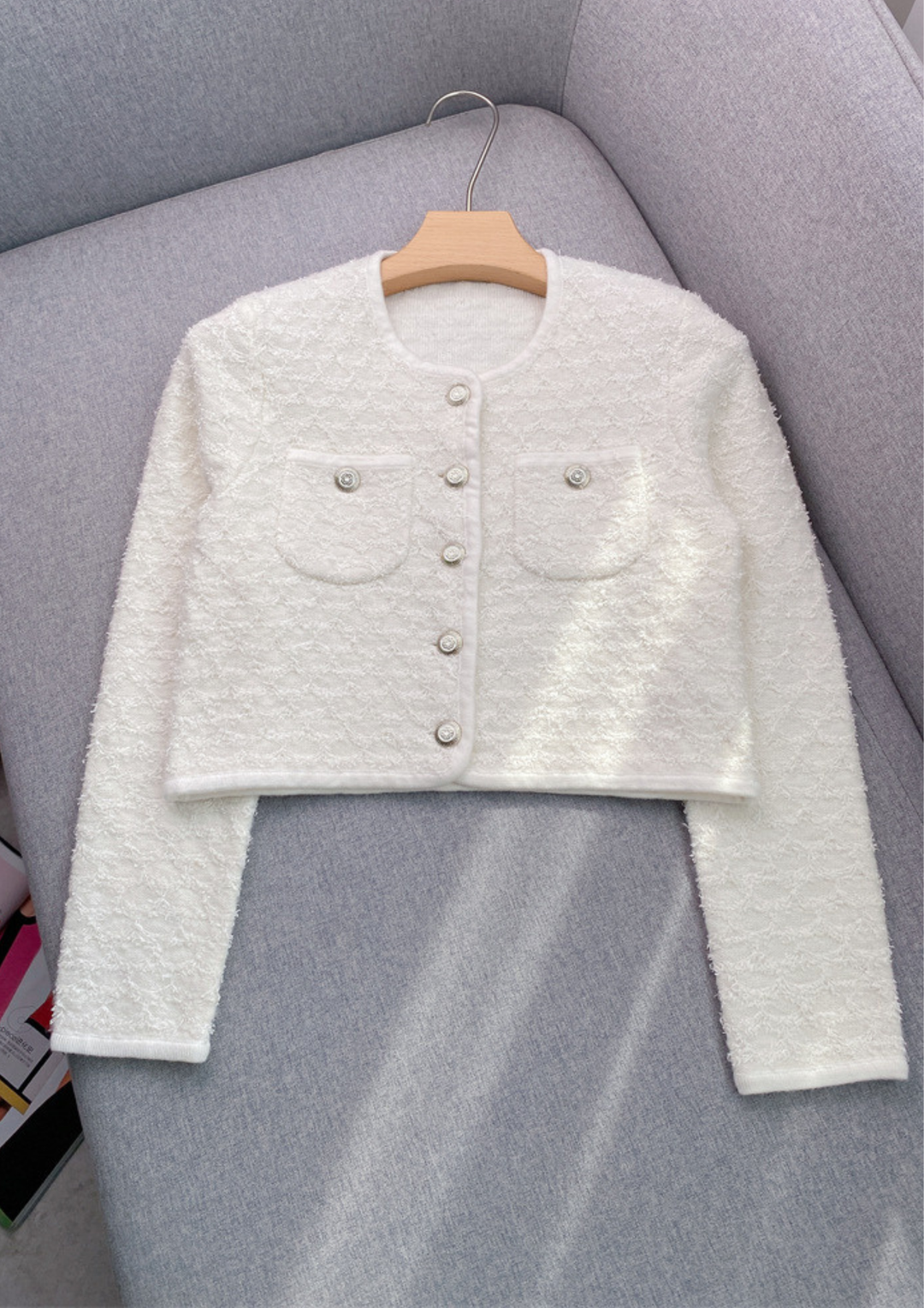 Snowbelle Feather Wool Knit Elegant Set