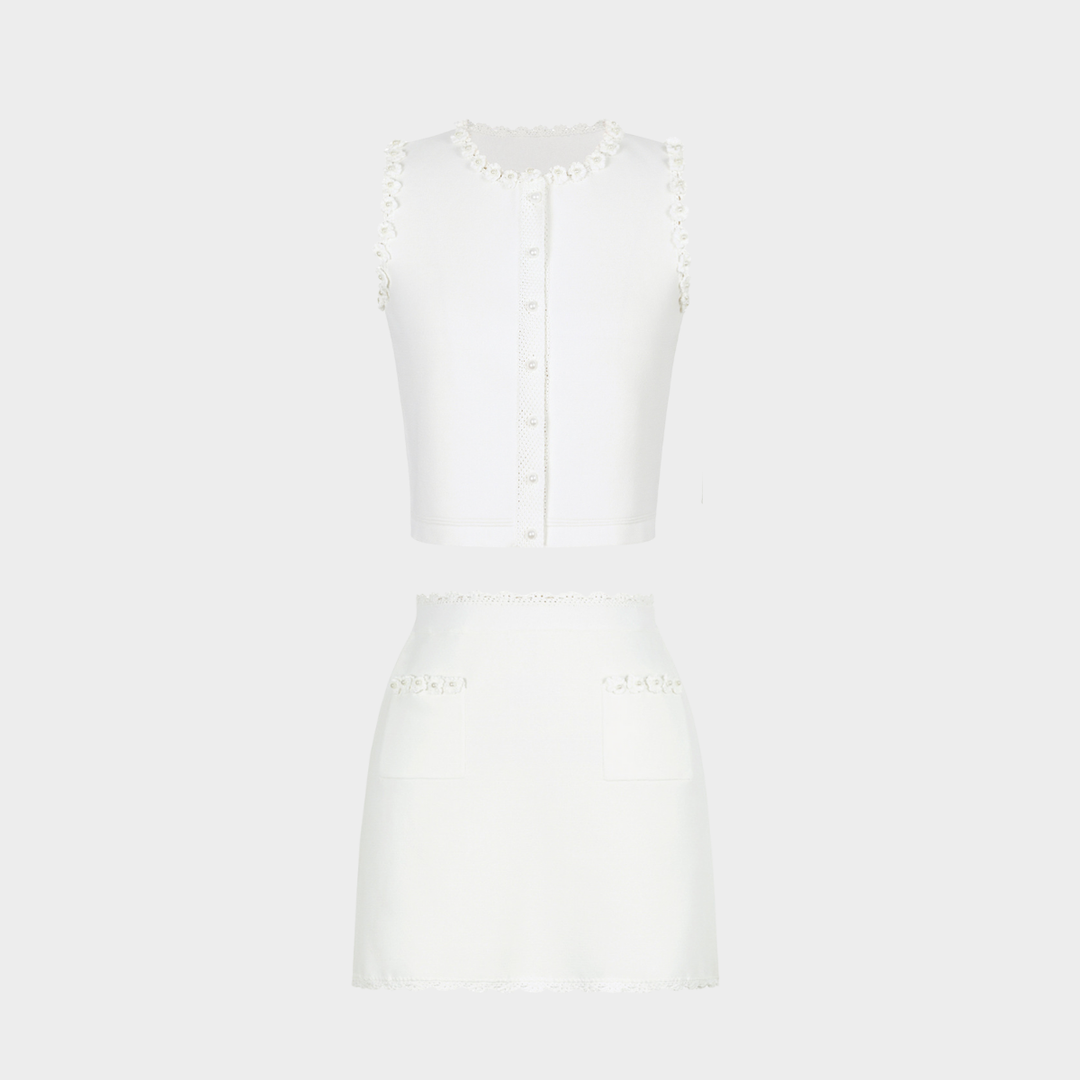 Pearl Trim Elegance Set