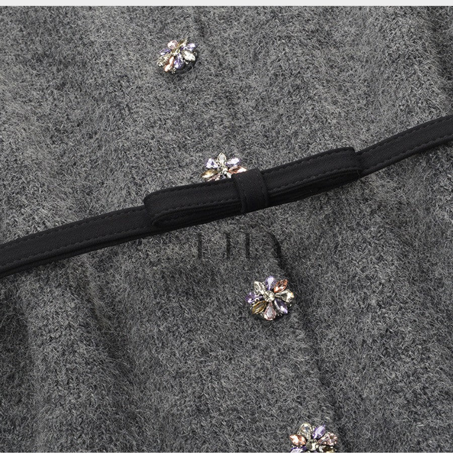 Laura Crystal Knit Cardigan Top