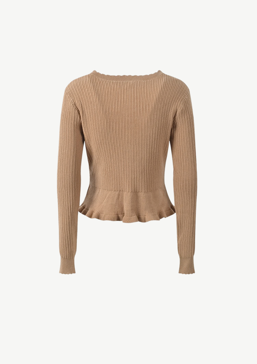 Rosalie Embroidered Peplum Cardigan