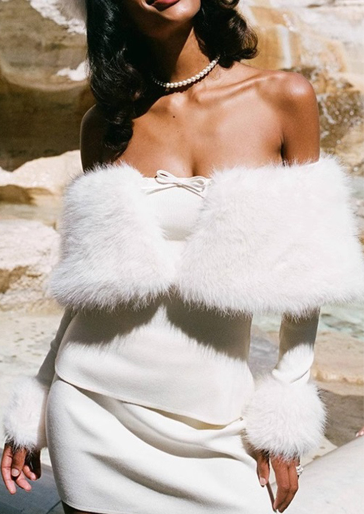 Julie Faux Fur Bow Mini Set