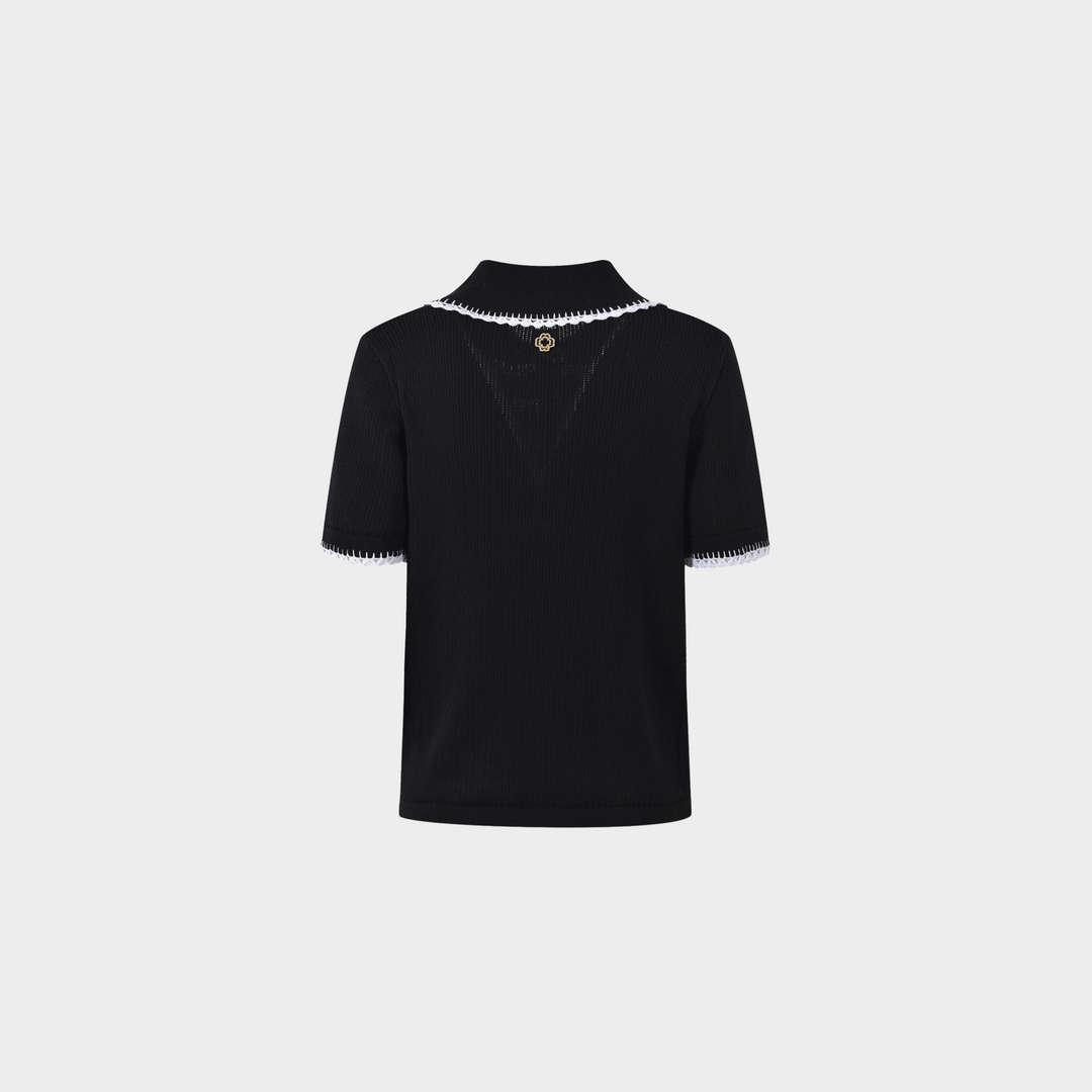 Luxe Lace Collar Top
