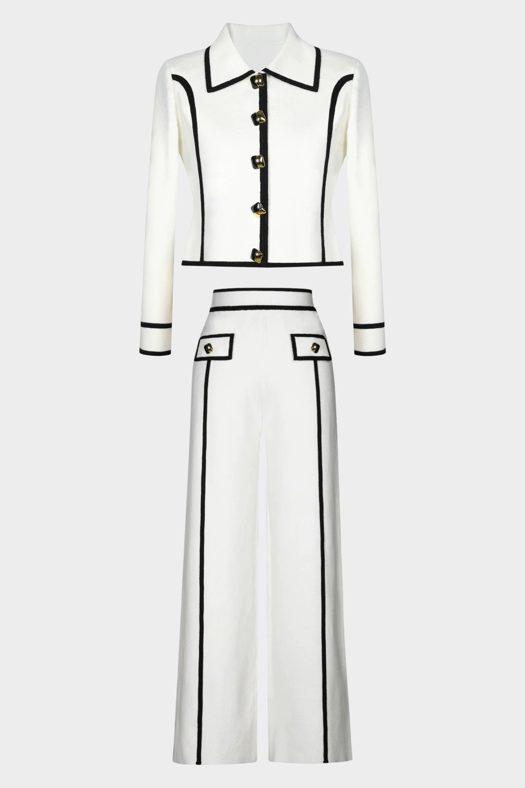 Signature luxe Line Knit Ensemble Set