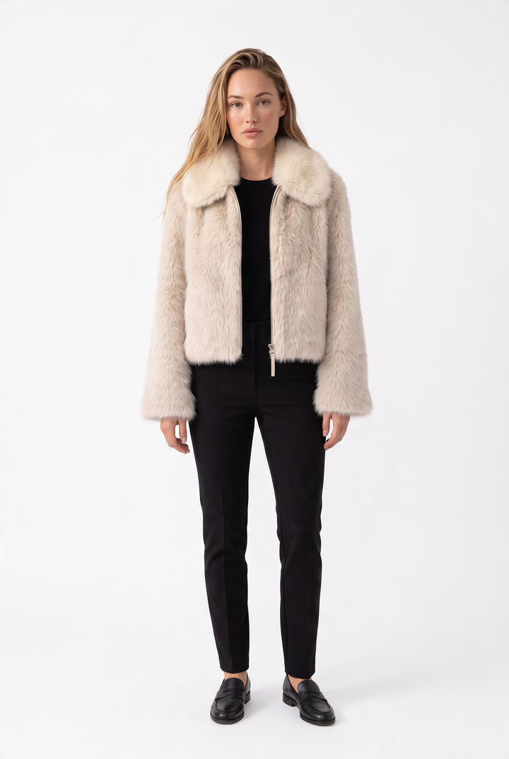 Elegant Faux Fur Jacket