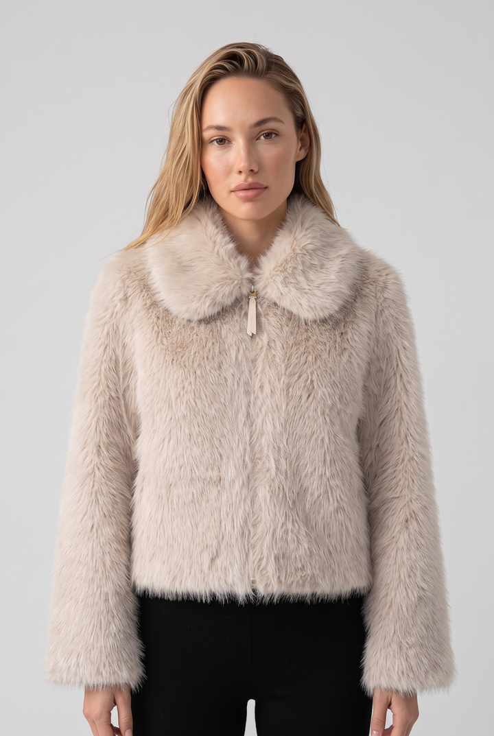 Elegant Faux Fur Jacket