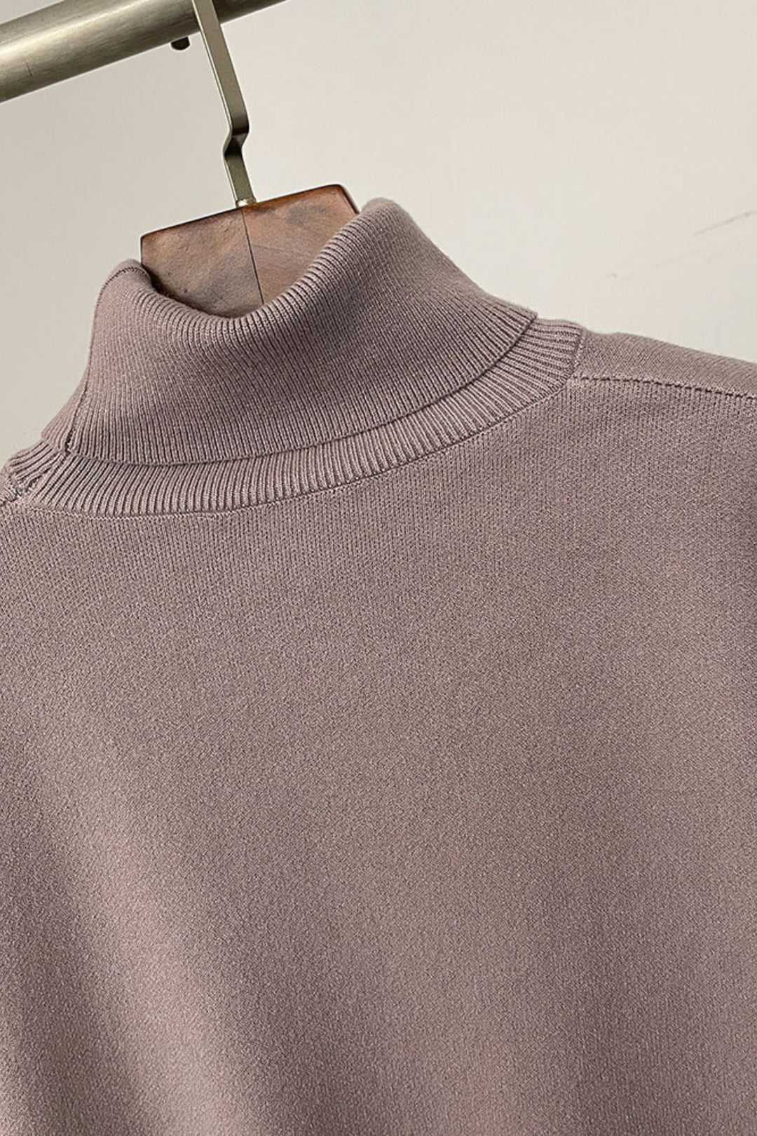 Ivy Real Fox Fur Turtleneck Knit Lounge Set