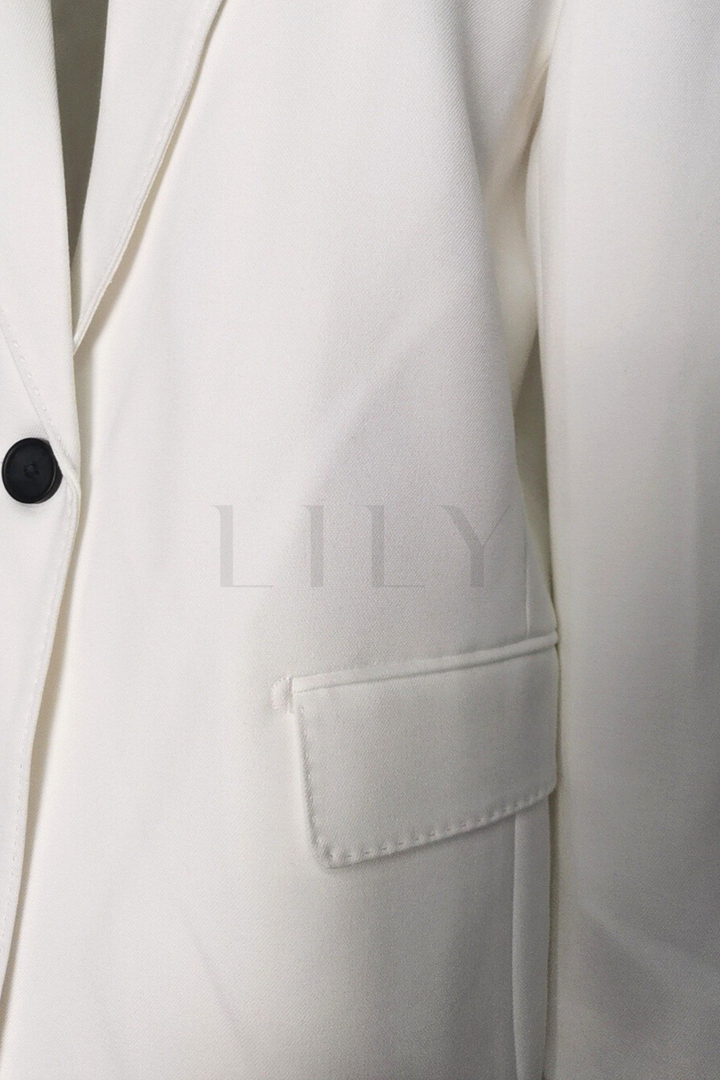 Signature Tailored classic Contrast  Buttons Suit Set