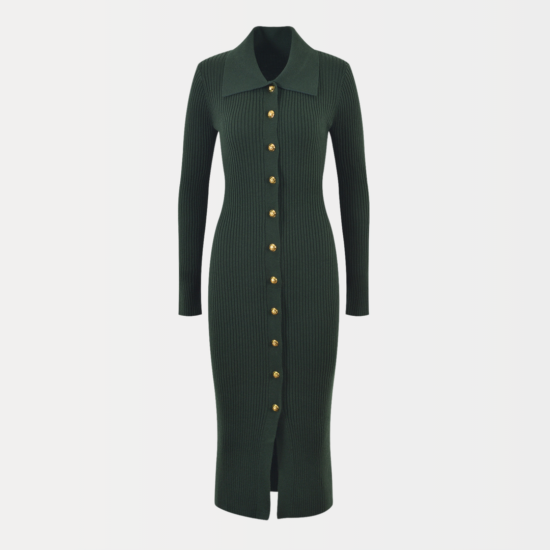 Classic Knit Essential Midi Dress
