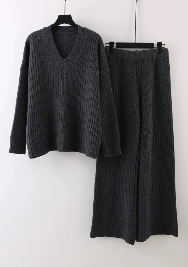 Maya Comfy Rib knit  Set