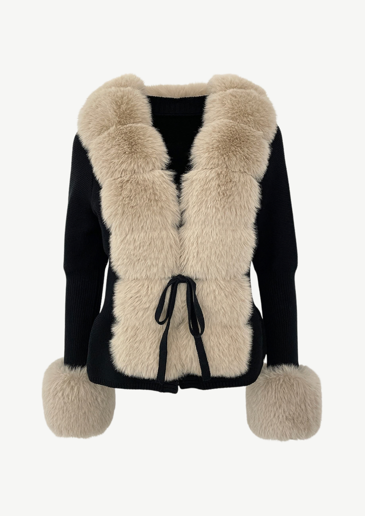 Jane Luxe Fur Knit Coat