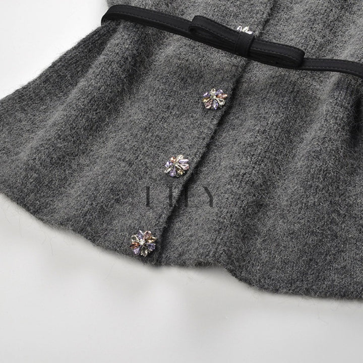 Laura Crystal Knit Cardigan Top