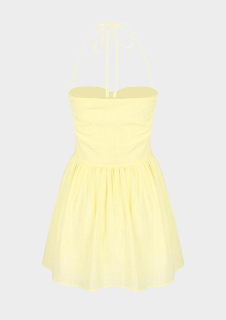 Lilia Halter Backless Mini Dress