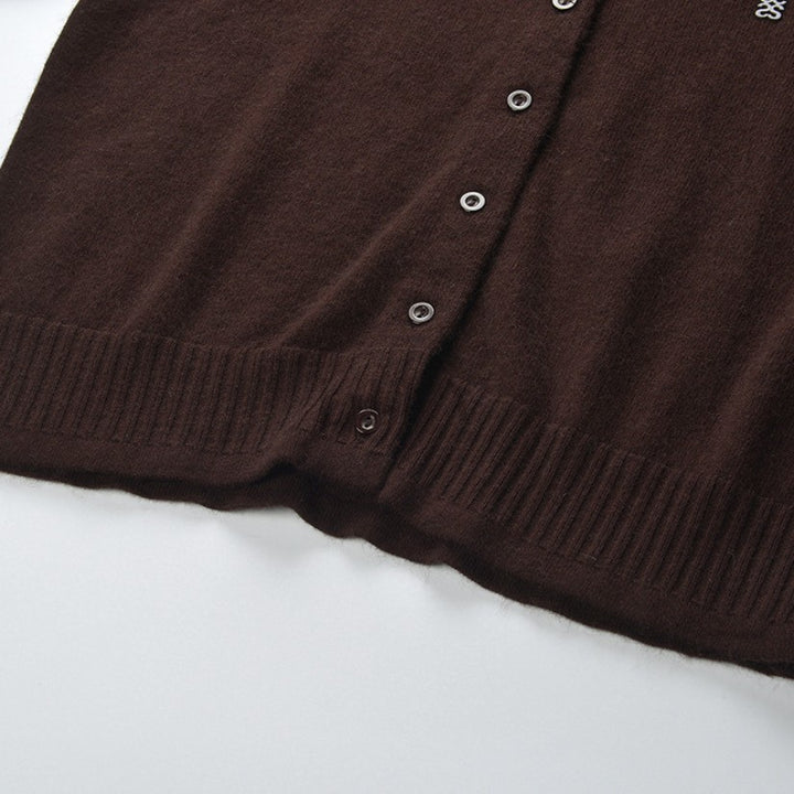 Soft Collar Wool Blend Knit Top