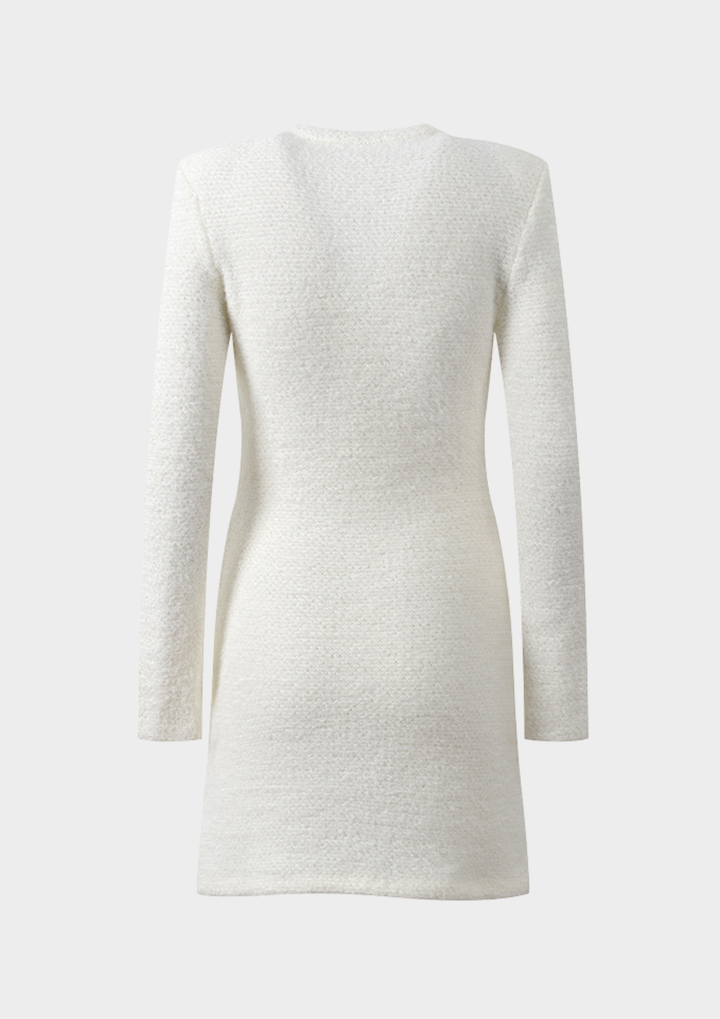 Maison Pearl Tweed Mini Dress