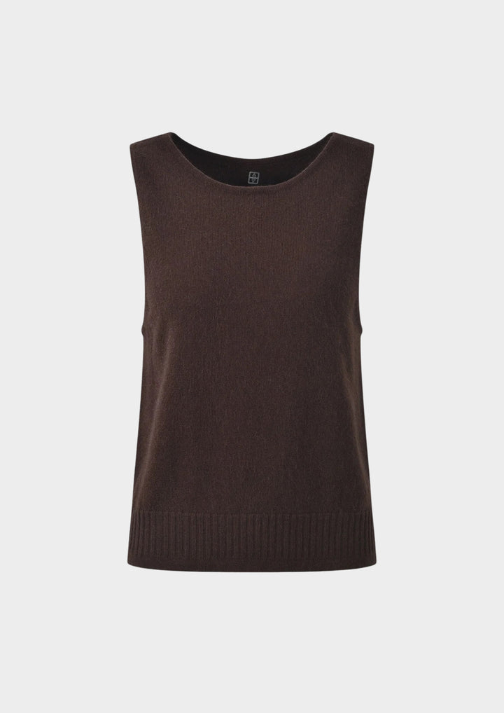 Soft Collar Wool Blend Knit Top