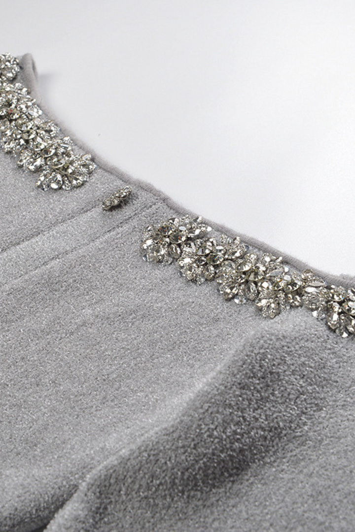 Lumière Elegance Embellished Off Shoulder Viscose Top