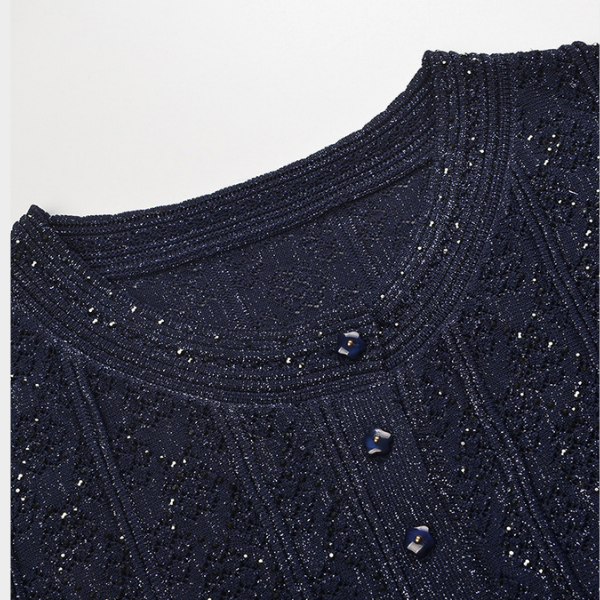 Midnight Shimmer Knit Two Piece Set