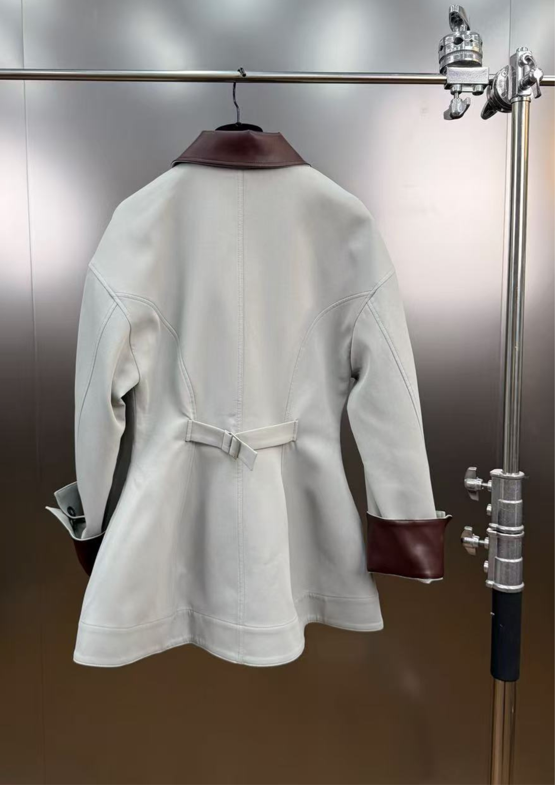 Valencia Leather Trim Zip Jacket
