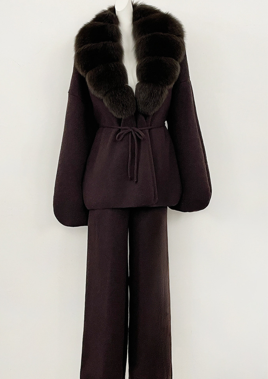 Soft Knit Luxe Fur Set