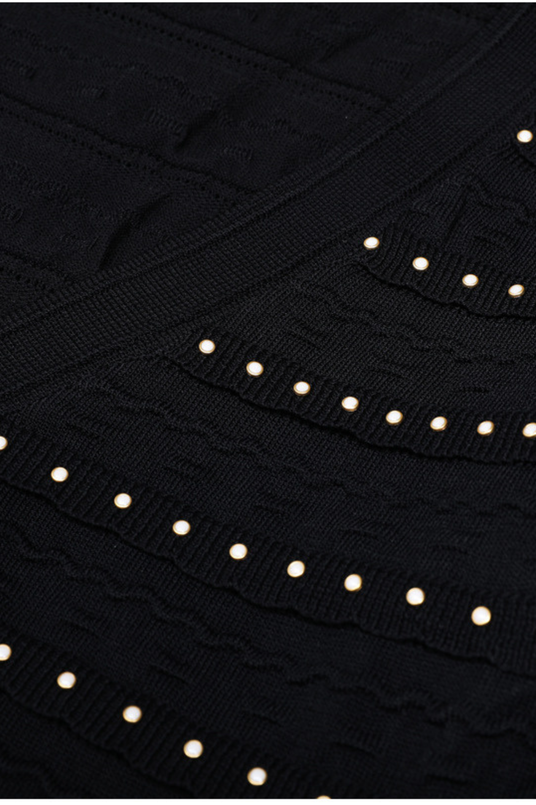 Elegant Pearl V Neck Maxi Dress