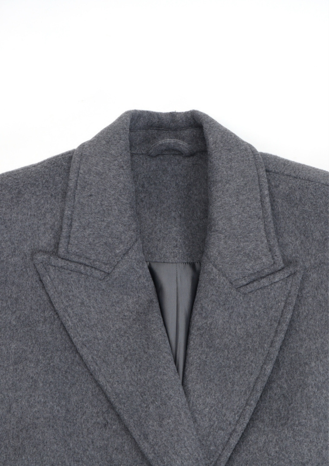 Belted Longline Wool Trench Coat