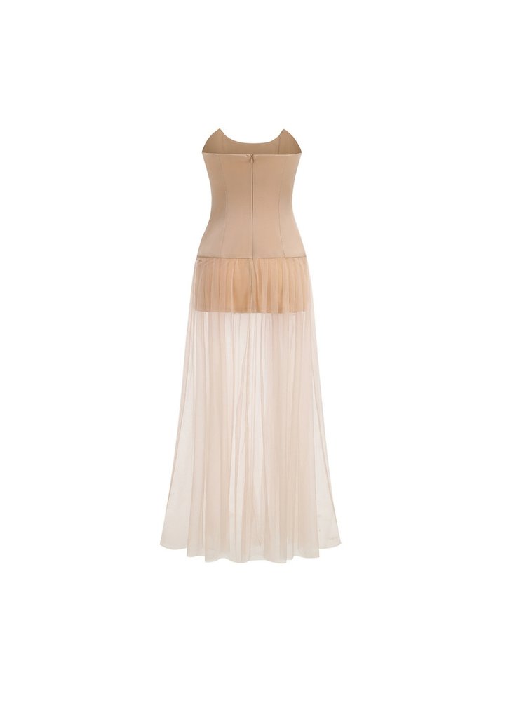Evelina Crystal Tulle Gown