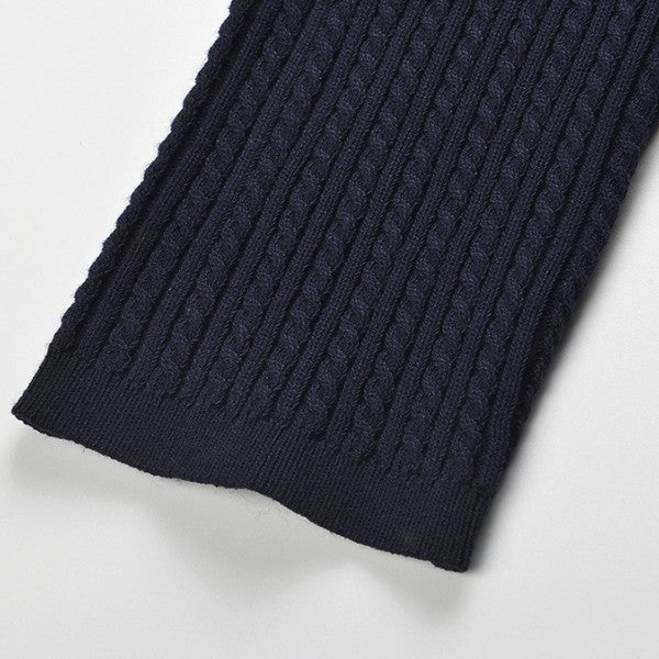 Nina Navy Cable Knit Top