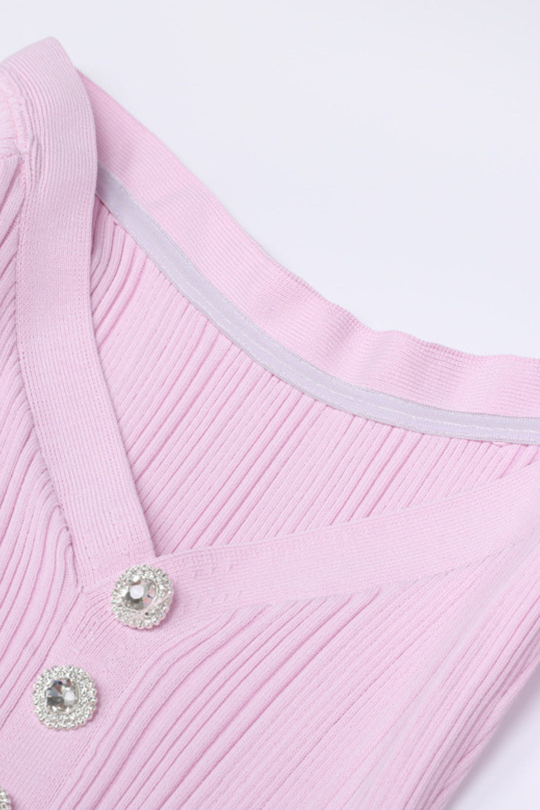 Élise Off Shoulder Crystal Knit Mini dress