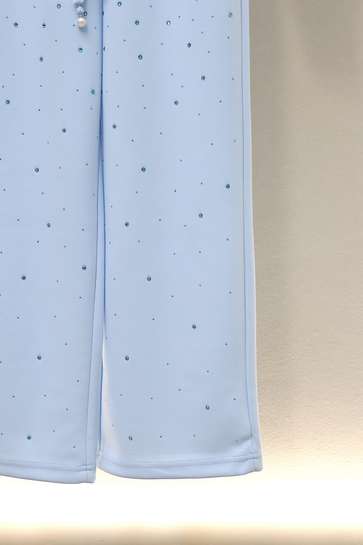 Crystal Sky knit Hooded Set